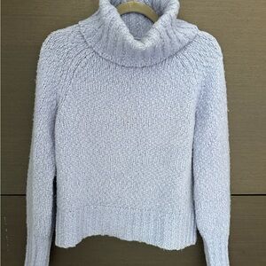 J.Crew Cozy Alpaca and Wool Blend Women's Turtleneck Sweater - Light Purple